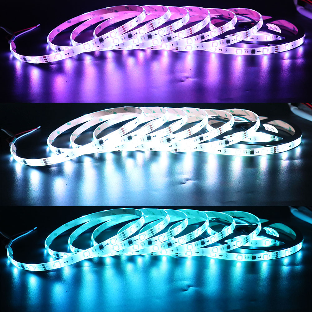 DC5V WS2812B IP65 Waterproof 9LEDs/ft Dream Color LED Strip Light DC5V WS2812B IP65 Waterproof 9LEDs/ft Dream Color LED Strip Light